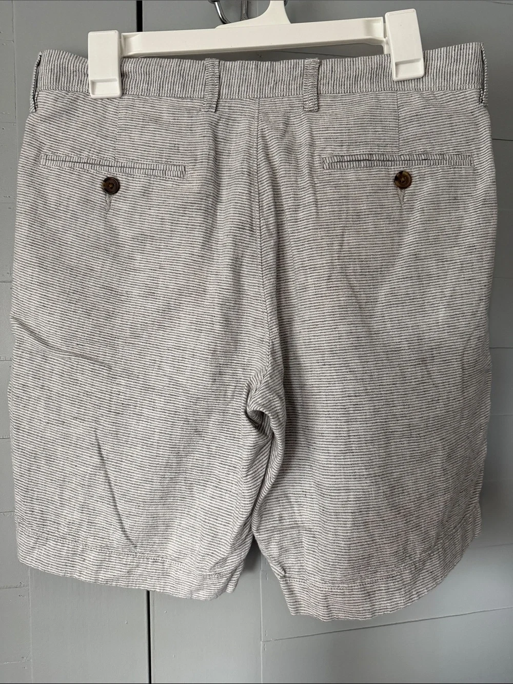 J. Crew Light Gray Seersucker Flat Front Shorts